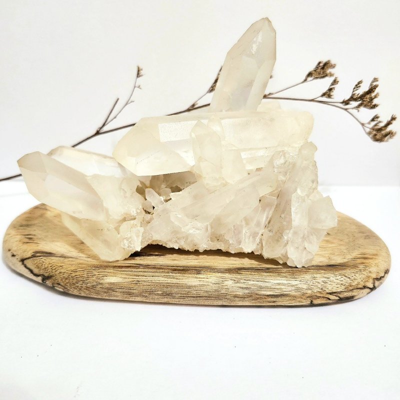 Madagascar White Crystal Cluster - ของวางตกแต่ง - คริสตัล ขาว