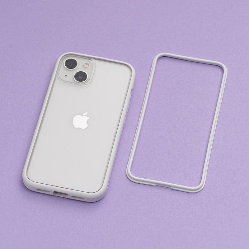 Mod NX フレーム バック カバー 兼用携帯電話ケース - iPhone シリーズ用ホワイト - スマホアクセサリー - プラスチック ホワイト