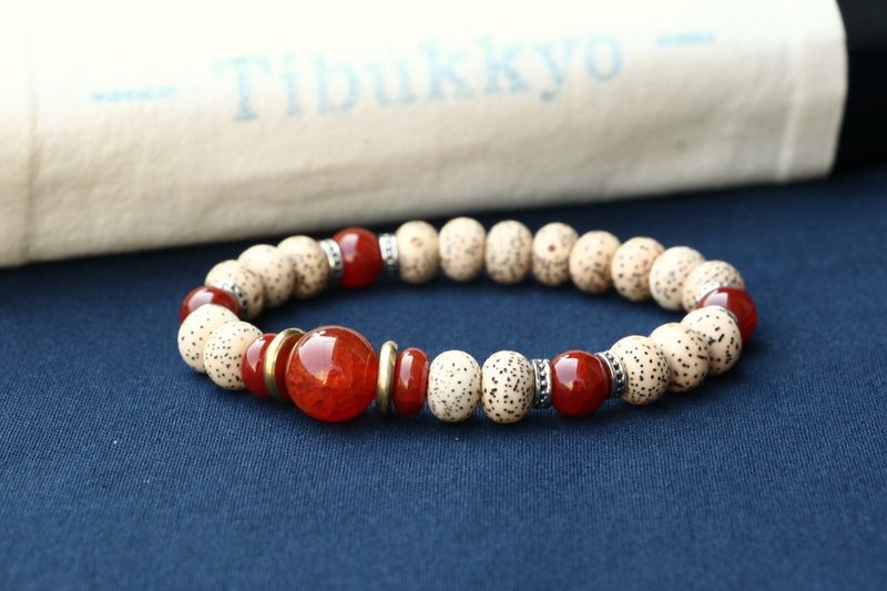 buddha beads 7x9mm bracelet - สร้อยข้อมือ - พืช/ดอกไม้ 