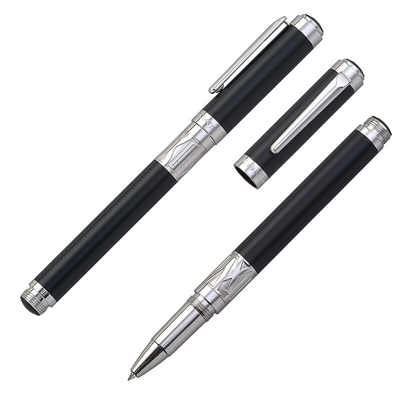 [Chris&Carey] Toki 时钢珠笔#１０款Optional#素面送lettering - Rollerball Pens - Other Metals Black