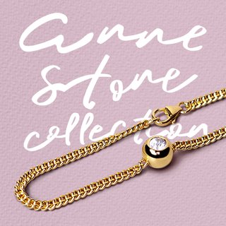 【雙 11 限定】  Open on Museum - Anne Stone Bracelet | Gold Edition with White Zircon