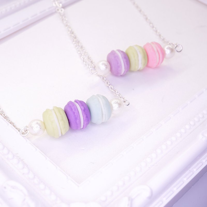 *Playful Design* Mini Macarons Necklace - Chokers - Clay Multicolor