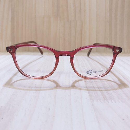 EGlasses。眼鏡物語 站內最高等級UV420濾藍光0度眼鏡│板料材質紫紅鏡腳彈簧設計CA11