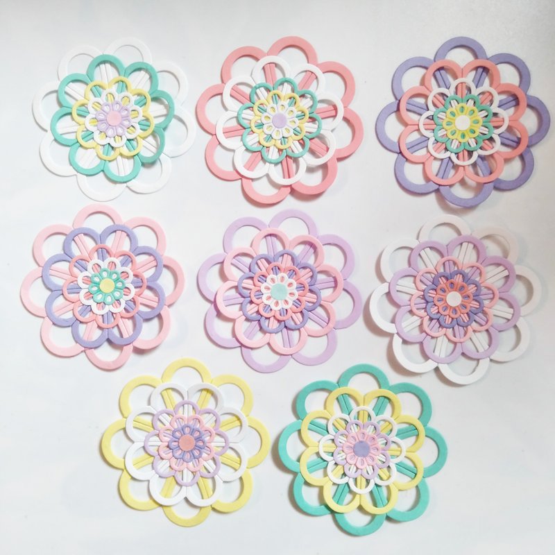 お花フレーク　コラージュ素材　手帳　アルバム　デコレーション　ペーパークラフト　リラクラフト　ペーパーフラワー - 其他 - 紙 