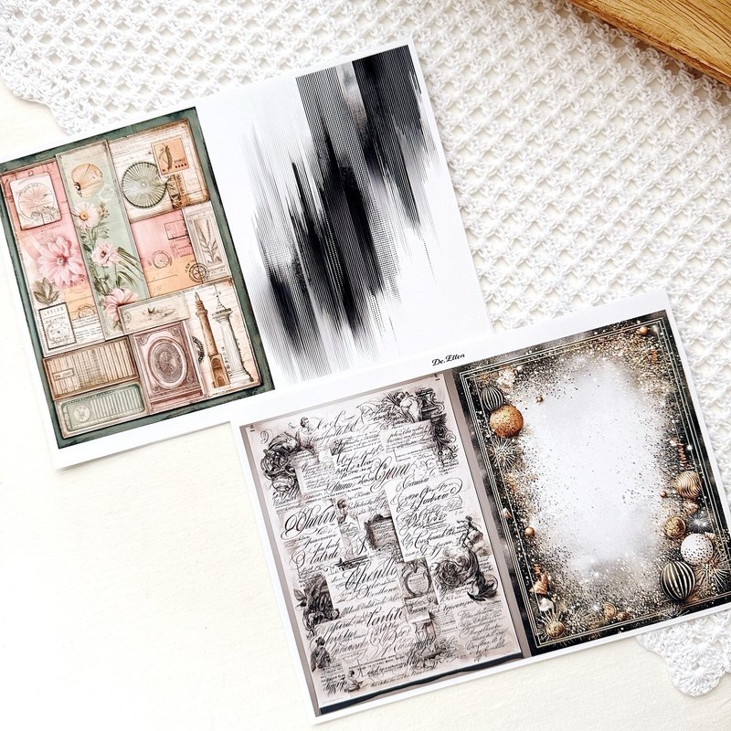 Z366 - MonoPastel Vintage background - 貼紙 - 紙 