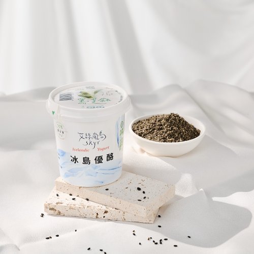 冰島優格-艾絲嵐島Skyr 獨享杯170g 黑芝麻Skyr │ 蛋奶素