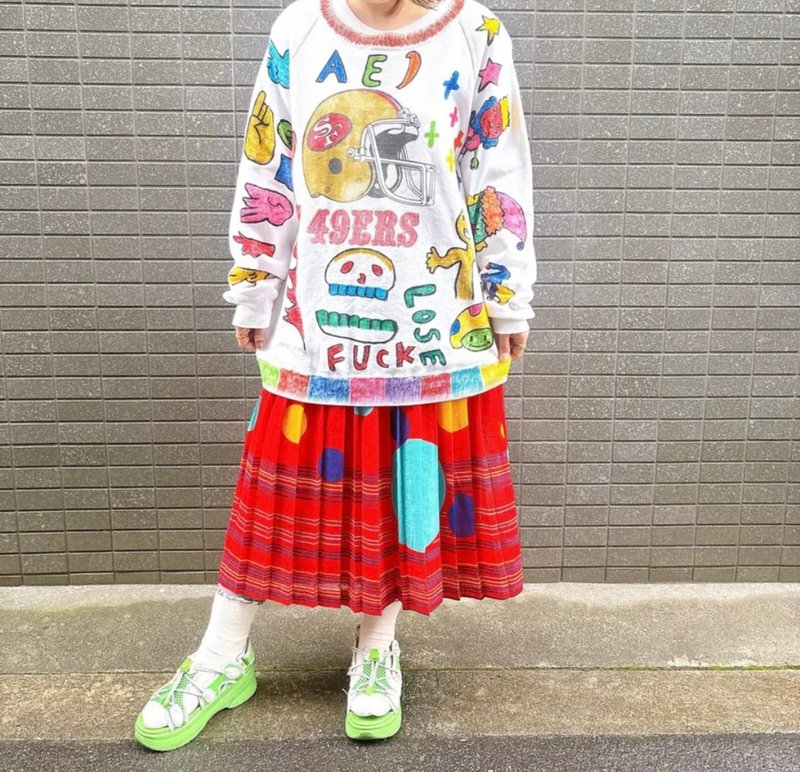 落書きスウェット - トップス - コットン・麻 