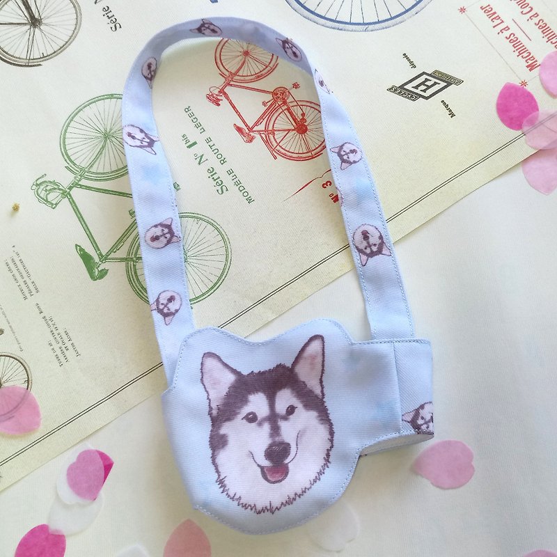 NEW Shiqi-new style drink cup set-dog sketch series ~ dog head shape drink bag - Beverage Holders & Bags - Polyester 