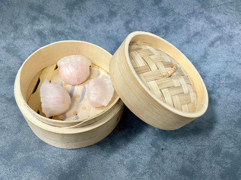 Dim Sum Candle Series - Shrimp Dumpling Candle Gift Souvenir Hong Kong - เทียน/เชิงเทียน - ขี้ผึ้ง 