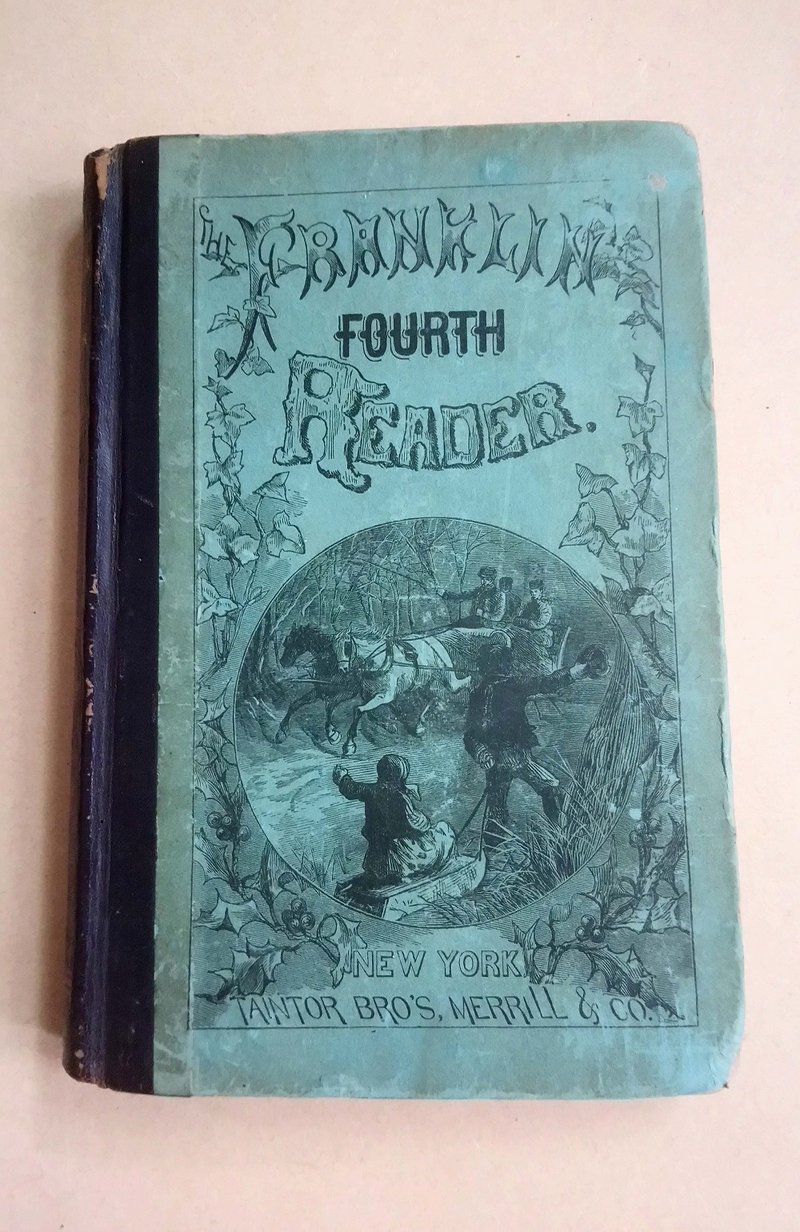 Antique Books-Franklin Fourth Reader - Indie Press - Paper 