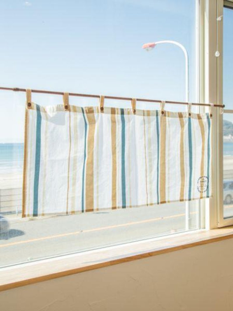 Basque Stripe Inspired NOREN Cafe Curtain - 裝飾/擺設  - 其他材質 