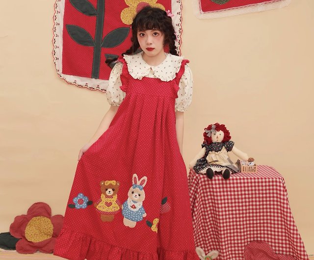 Vintage girly patchwork lace dress - Shop SEMEN COICIS One Piece