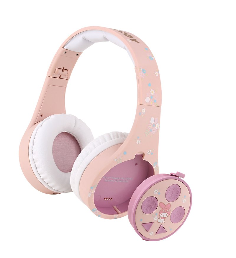 內置錄音功能兒童安全耳機-My Melody - 耳機/藍牙耳機 - 塑膠 粉紅色