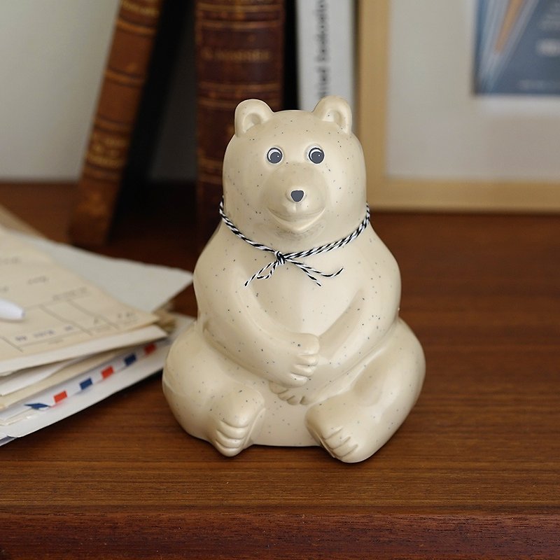 北歐北極熊存錢筒 - 存錢筒 - 塑膠 白色