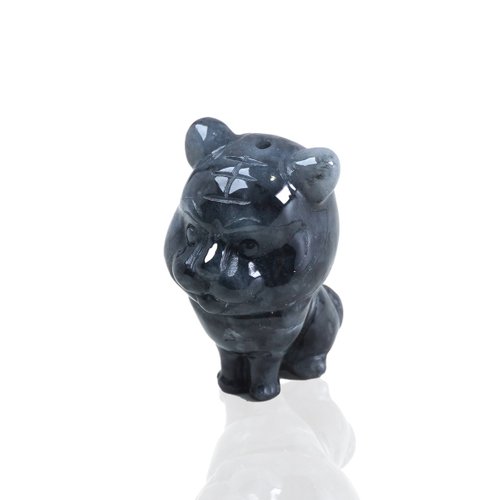 瓔珞珠寶盒 E.L.Jewelry Box 烏雞翡翠老虎項鍊擺飾 | 天然緬甸玉A貨翡翠 | 送禮