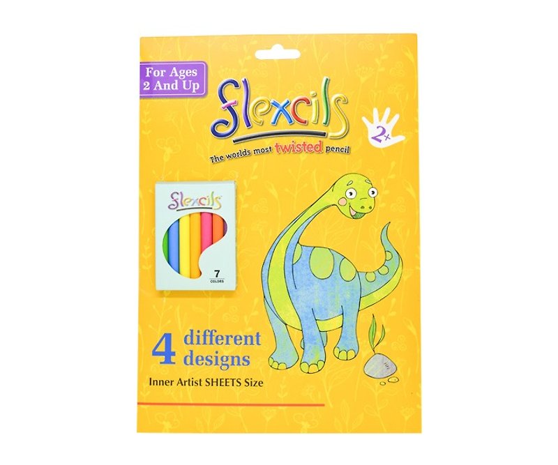 Australia Flexcils Bendable Crayon Picture Book Series - Kids' Toys - Wax Orange