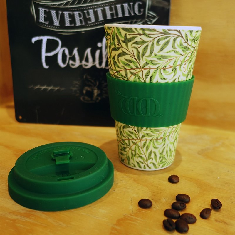 Ecoffee Cup | 14oz Eco-Friendly Travel Cup-(Weeping Willow) - แก้วมัค/แก้วกาแฟ - วัสดุอื่นๆ สีเขียว