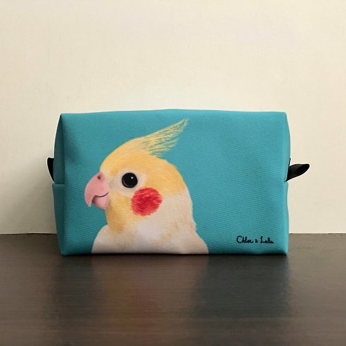 Chloe & Lala 經典鳥兒化妝包/收納包 - 玄鳳鸚鵡