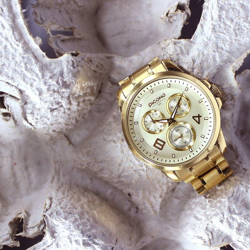 【PICONO】Fashionable / Golden watch / SF-22802 - นาฬิกาผู้หญิง - โลหะ สีทอง