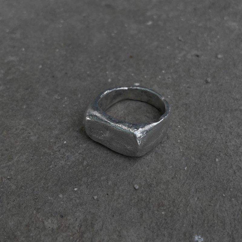 handcrafted brick ring / sterling silver 925 - 戒指 - 純銀 