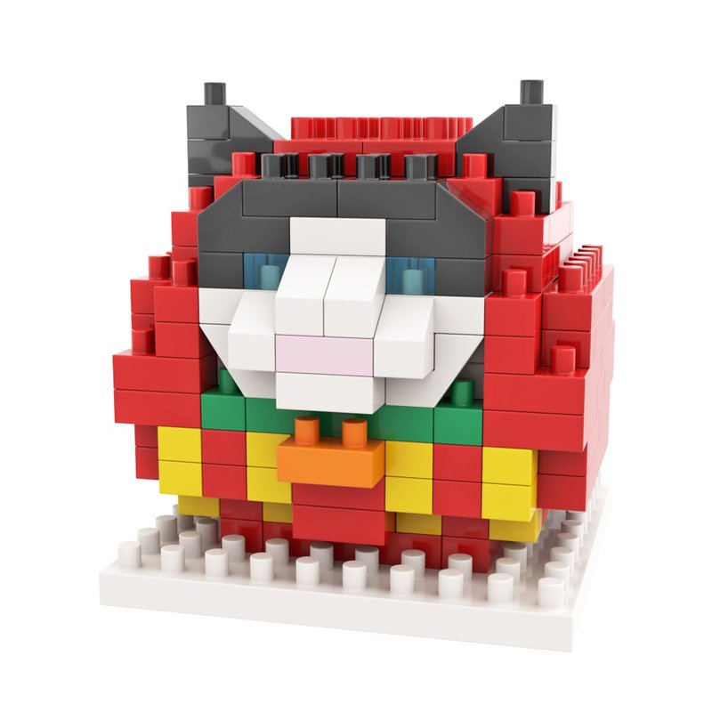 Archbrick 貓貓達摩 Pixel積木 Nanoblock - 公仔/玩偶 - 塑膠 多色