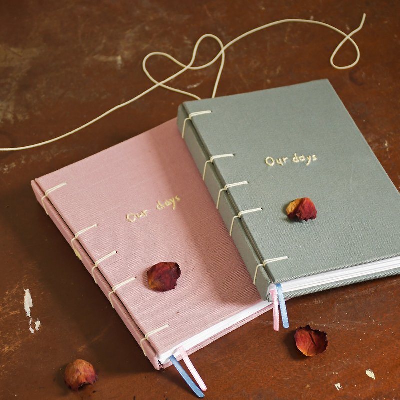 Our days couple's exchange diary 2.0 - Notebooks & Journals - Cotton & Hemp Pink