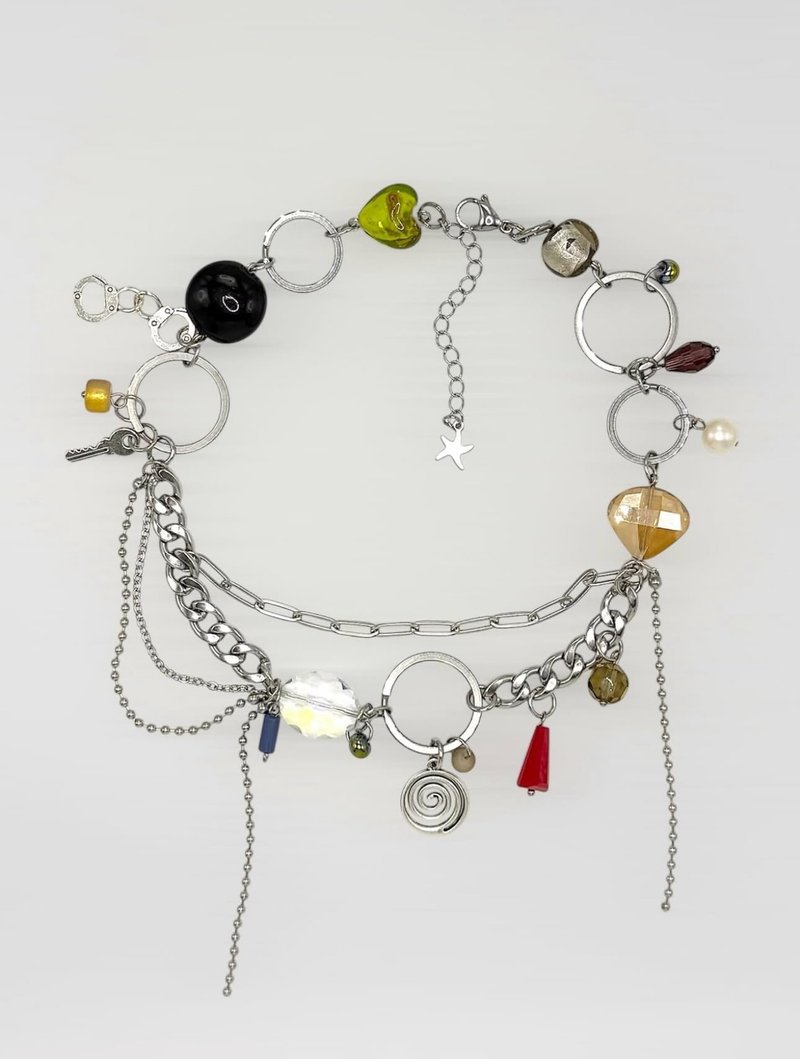 Layered Necklace HOOKED Collection - 項鍊 - 不鏽鋼 多色