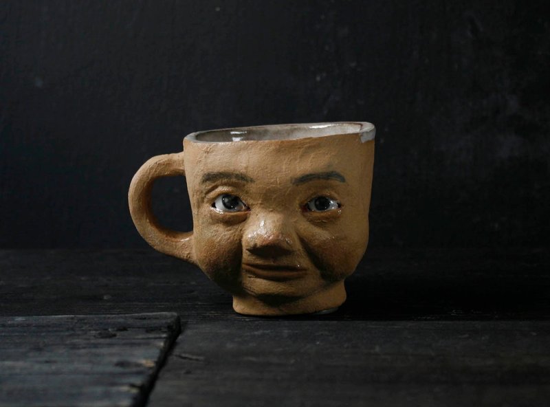 懷疑的嬰兒茶杯 (手工 陶瓷 杯子) - 其他杯子 - 陶 