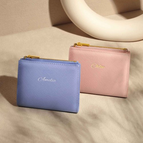 Crudo Leather Craft Lucidato 客製化刻字 皮革女生小型錢包 6CC (4色)