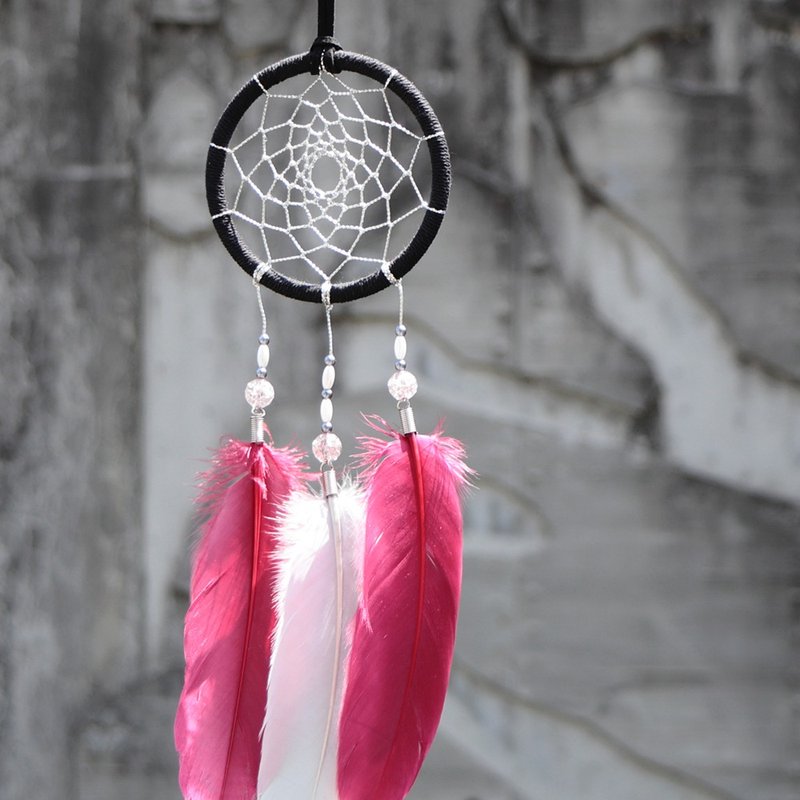 【限量】永恆時刻丨手工編織 閃耀 Dreamcatcher 捕夢網-微醺紅 - 壁貼/牆壁裝飾 - 其他材質 多色