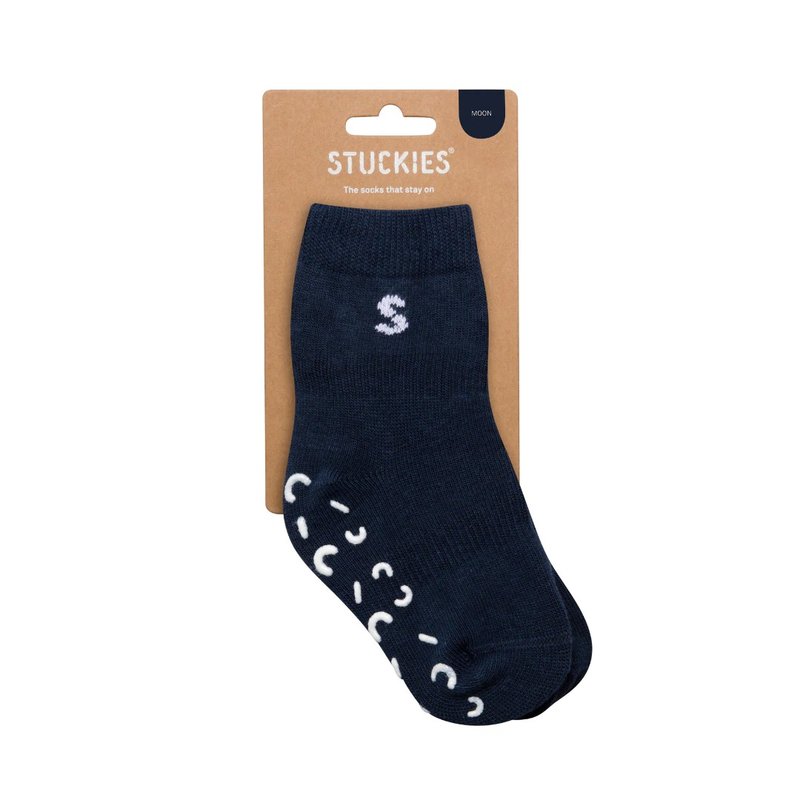 Stuckies - 嬰兒防滑襪 - Moon - 嬰兒襪子 - 棉．麻 