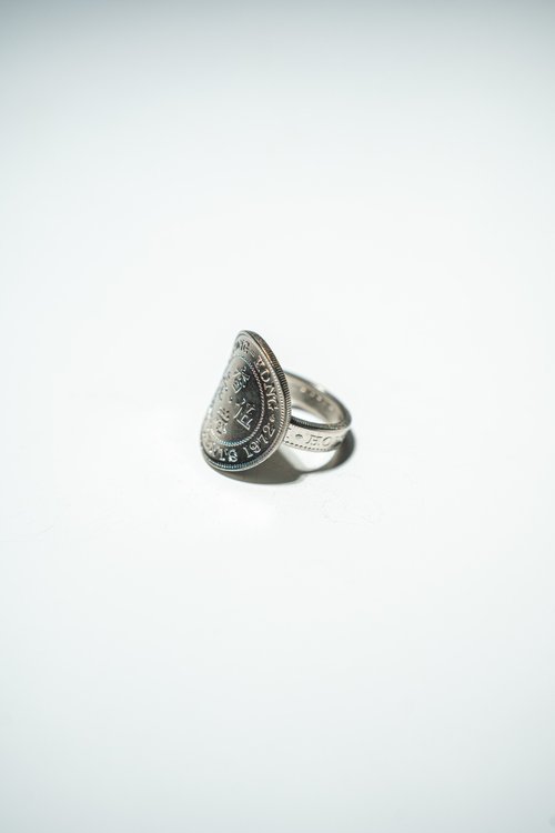 Riley the jewellery 香港銀色伍毫戒指配銀色伍毫
