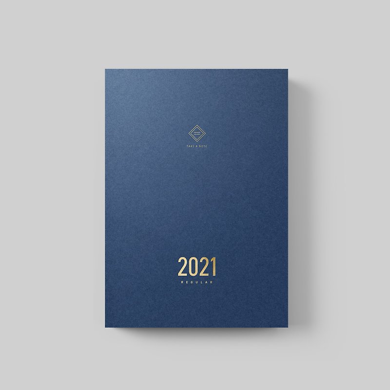 Take a Note 2021 REGULAR PLANNER A5 國際版 English ver. - 筆記本/手帳 - 紙 藍色
