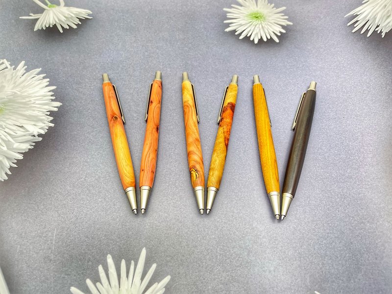 【皇帝の手作り】手作り丸太自動鉛筆 - 鉛筆・シャープペンシル - 木製 ピンク