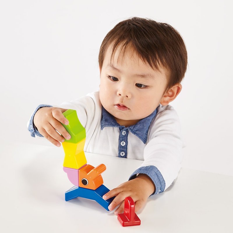 Hand brain brainstorming puzzle magnetic building blocks - animals - ของเล่นเด็ก - วัสดุอื่นๆ หลากหลายสี
