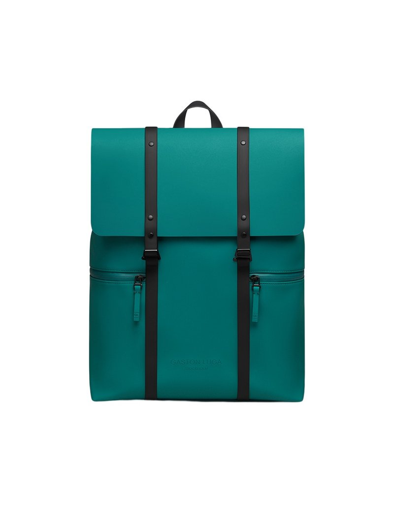 GASTON LUGA Splash 2.0 Personalized Backpack 16 Inches - Peacock Green【In Stock】 - Backpacks - Other Materials Black