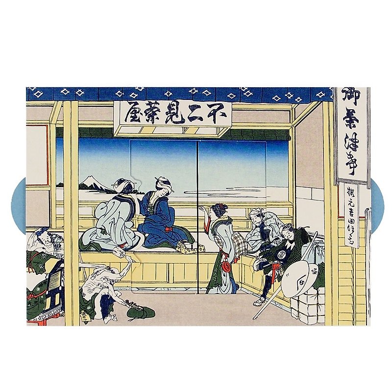 Ukiyo-e small box [Hallmark-card classic Japanese style/multi-purpose] - Cards & Postcards - Paper Blue