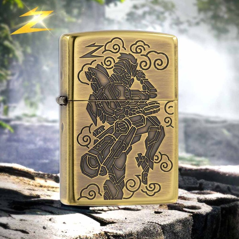 [ZIPPO Official Flagship Store] Chinese Zodiac-Monkey Windproof Lighter ZA-2-160 - อื่นๆ - ทองแดงทองเหลือง สีทอง