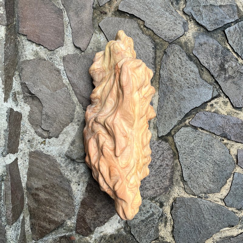 太虛顛山　雕刻件　木藝品 - 擺飾/家飾品 - 木頭 橘色