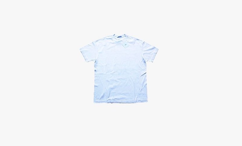 Noritake x AURALEE Seamless Crew Neck Tee - เสื้อฮู้ด - ผ้าฝ้าย/ผ้าลินิน สีน้ำเงิน