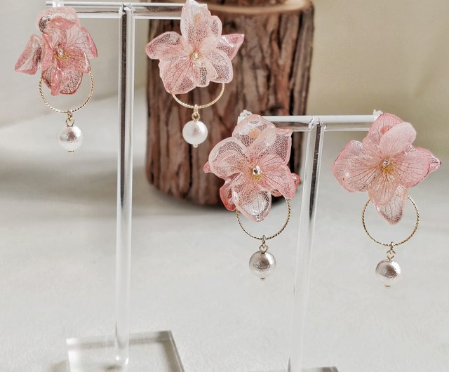 未使用　AkariH ピアス AkariH☆Heart shell pierce - メルカリ