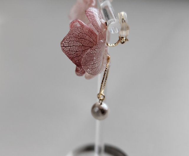 おまとめ♡ピンクレムリアン、ヒマラヤ水晶ピアス ピンクレムリアンシードクリスタル(水晶)ポイント Pink Lemurian