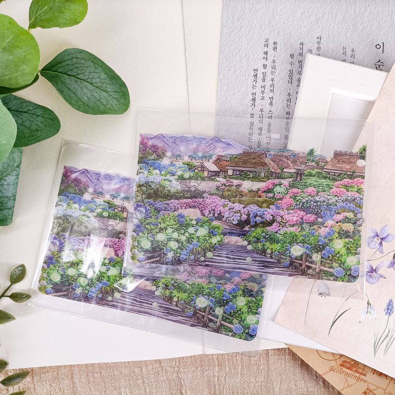 NO.1052  春緣Hydrangea Fields / 晶透書寫墊 - 其他 - 塑膠 多色