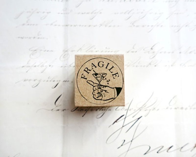 FRAGILE Classique stamp - ตราปั๊ม/สแตมป์/หมึก - ไม้ สีดำ