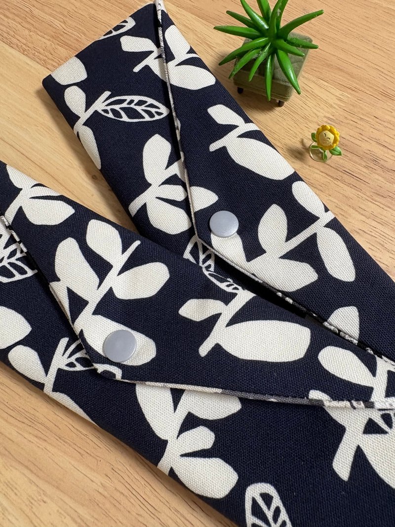 文青風環保純棉筷袋 竹林深處 喜悅 沉穩蔚藍 厚實手感 日本 潮物 - 居家收納/收納盒/儲物盒 - 棉．麻 藍色