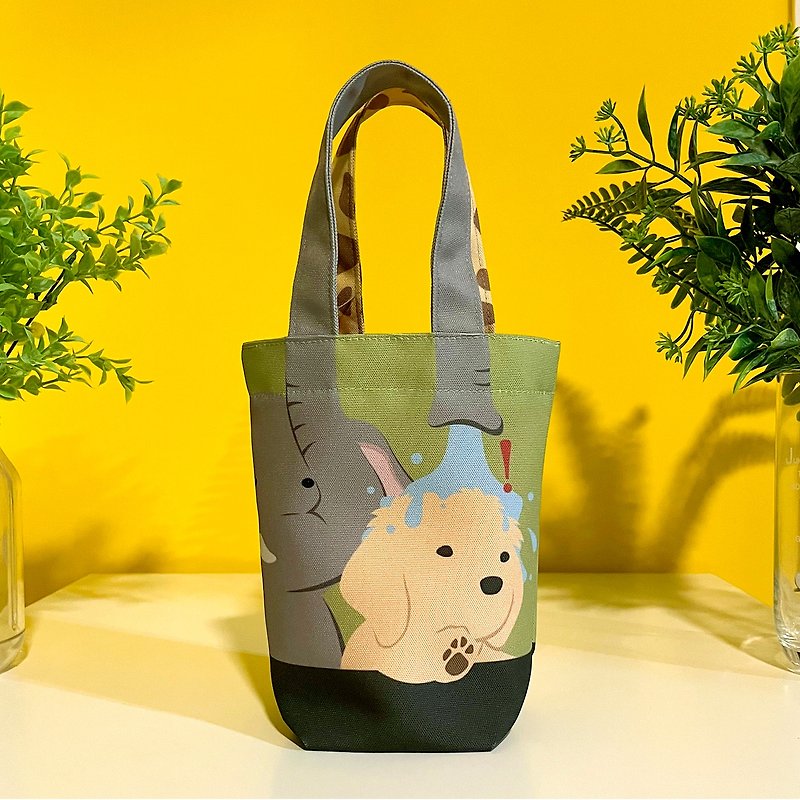 Water-proof drink bag/universal bag elephant giraffe style - ถุงใส่กระติกนำ้ - วัสดุอื่นๆ 