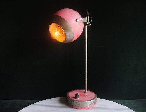 老時光OLD-TIME Vintage & Classic & Deco 【老時光 OLD-TIME】早期二手台灣製經典粉紅色眼球燈