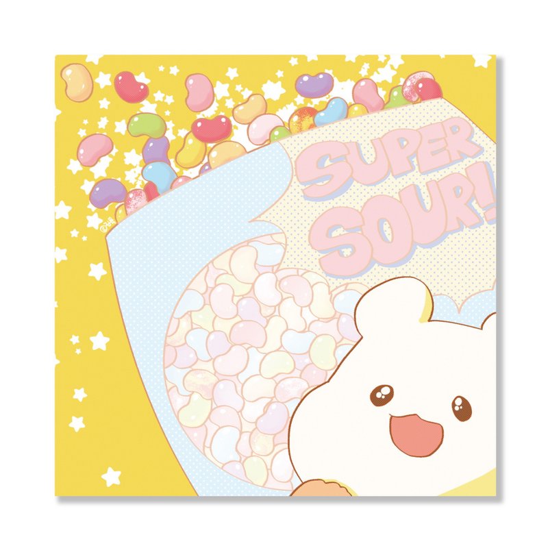 Jelly hamster memo pad - Korean Cute Diary note pad (eggong) - 便條紙/便利貼 - 紙 橘色