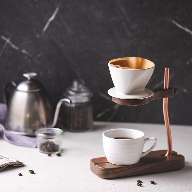 CST-21手沖 咖啡 濾杯 架 - 咖啡壺/咖啡周邊 - 木頭 咖啡色