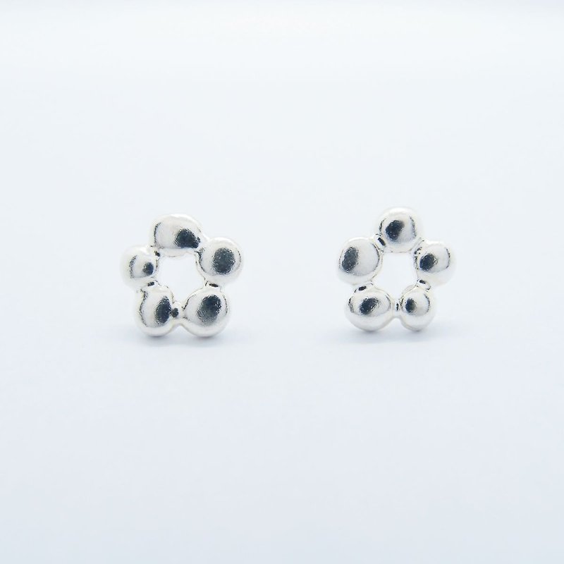 Wishing Stone Type B 925 Silver Earrings - ต่างหู - เงิน สีเงิน